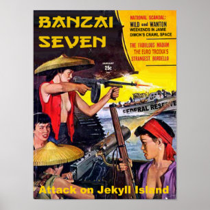 Poster Banzai Sept - Attaque sur l'île Jekyll
