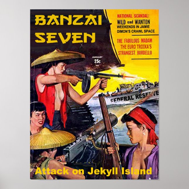 Poster Banzai Sept - Attaque sur l'île Jekyll (Devant)
