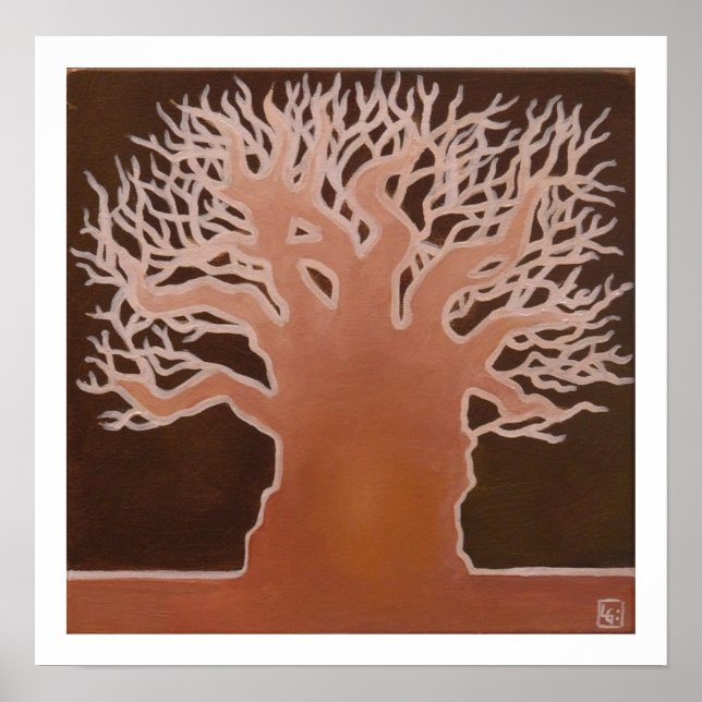 Poster Baobab africain 1 (Devant)