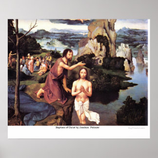 Poster Baptême du Christ par Joachim Patinier