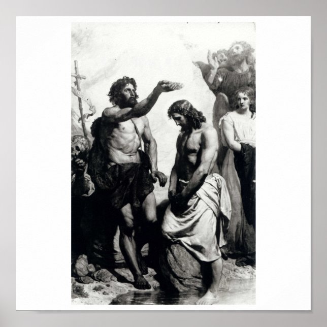 Poster Baptême du Christ. vers 1879 (Devant)