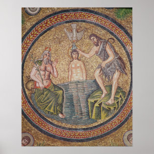 Poster Baptism of Christ by John the Baptist
