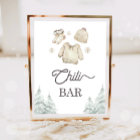 Bar à Chili Nourriture Bébé d'Hiver Il Fait Froid 