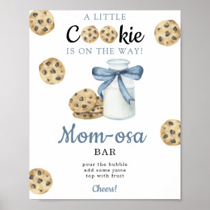 Poster Bar à momosa pour baby shower de maman