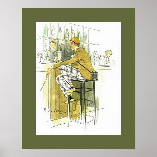 Poster Bar Anglais ~ Bar Anglais ~ Pierre Vidal (Devant)