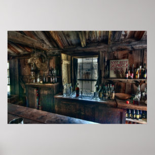 Poster BAR at OLD WEST CRITERION SALOON