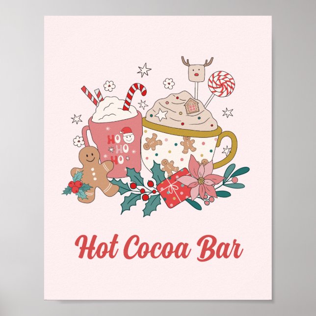 Poster Bar de Chocolat Chaud (Devant)