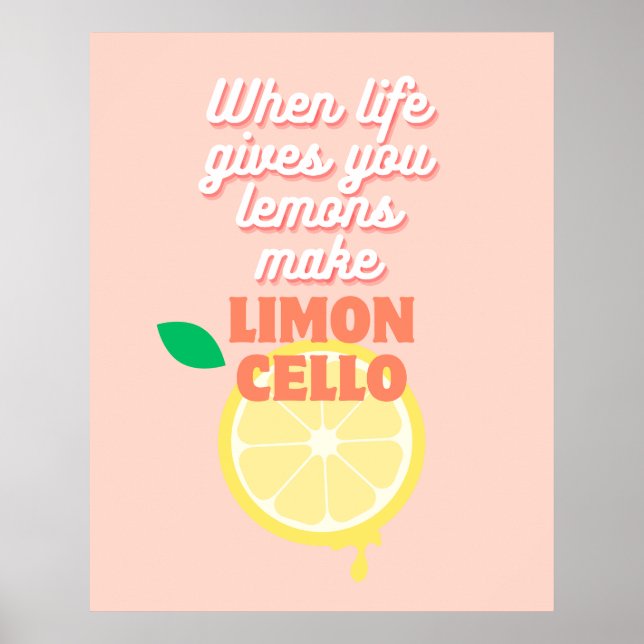 Poster Bar de cuisine moderne italien Limoncello au citro (Devant)