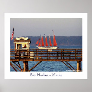 Poster Bar Harbour - Maine
