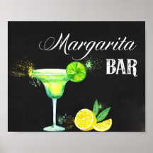 Bar Margarita avec Arrière - plan noir