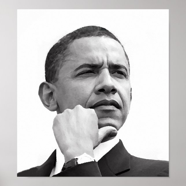 POSTER BARACK OBAMA, 44E PRÉSIDENT DES ÉTATS-UNIS (Devant)