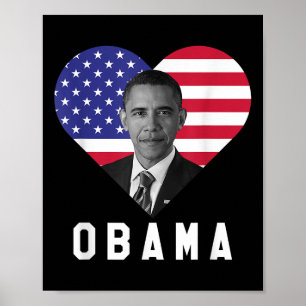 Poster Barack Obama 44ème Président des États-Unis J'aime