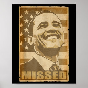 Poster Barack Obama a manqué l'affiche Torn