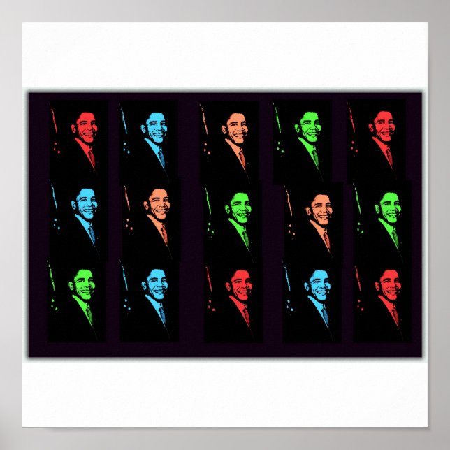 Poster Barack Obama Collage (Devant)