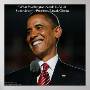 Poster Barack Obama et l'affiche des citations d'Humour