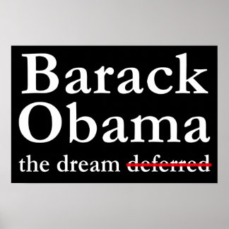 Poster Barack Obama : L'affiche Dream Not Deferred