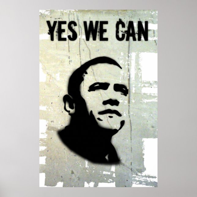Poster Barack Obama : OUI NOUS LE POUVONS (Conseil) (Devant)