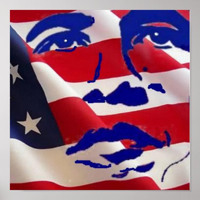 Poster BARACK OBAMA par Teo (Devant)
