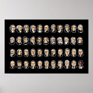 Poster Barack Obama - Présidents Des États-Unis
