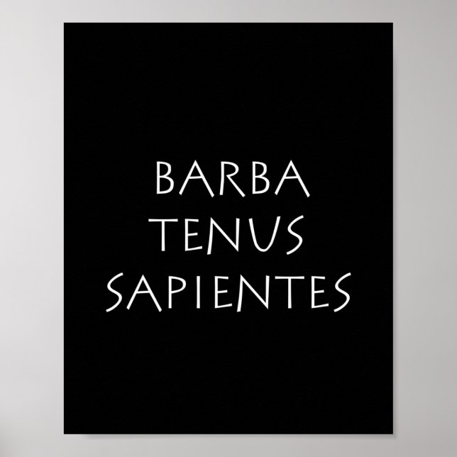 Poster Barba sapientes (Devant)
