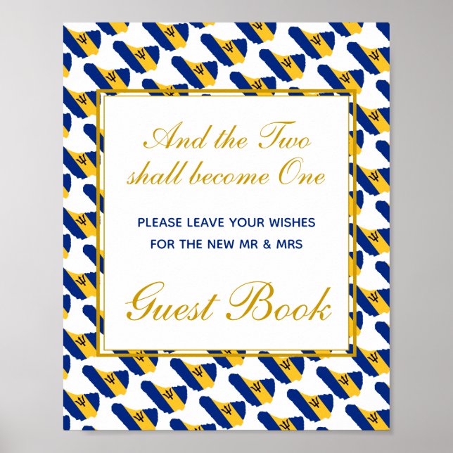 Poster BARBADOS S'il vous plaît signer notre livre d'invi (Devant)
