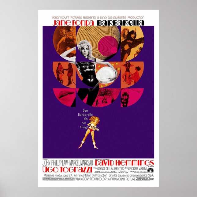 Poster Barbarella 1968 (Devant)