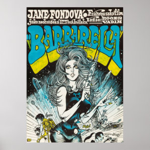 Poster Barbarella  Vintage Czech Movie