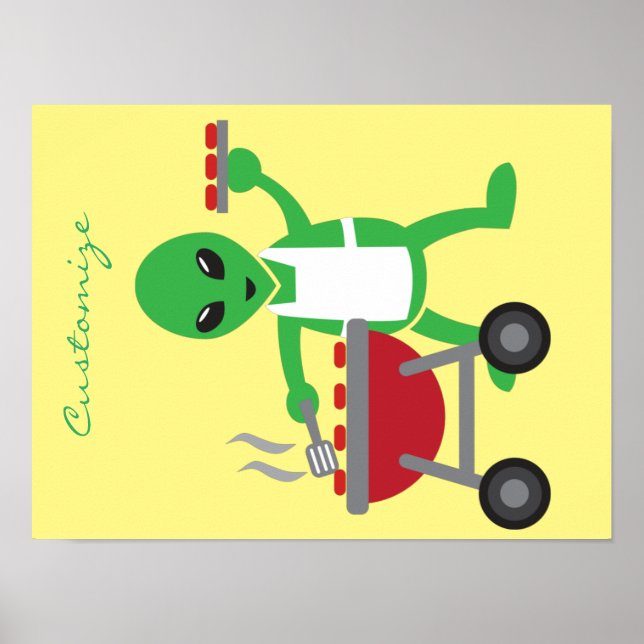 Poster Barbecue Alien Cuisine Thunder_Cove (Devant)