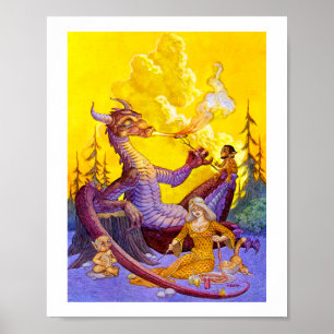 Poster Barbecue au dragon