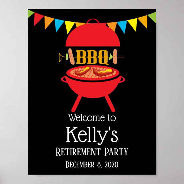 Poster barbecue, barbecue, barbecue, barbecue grill, bien (Devant)