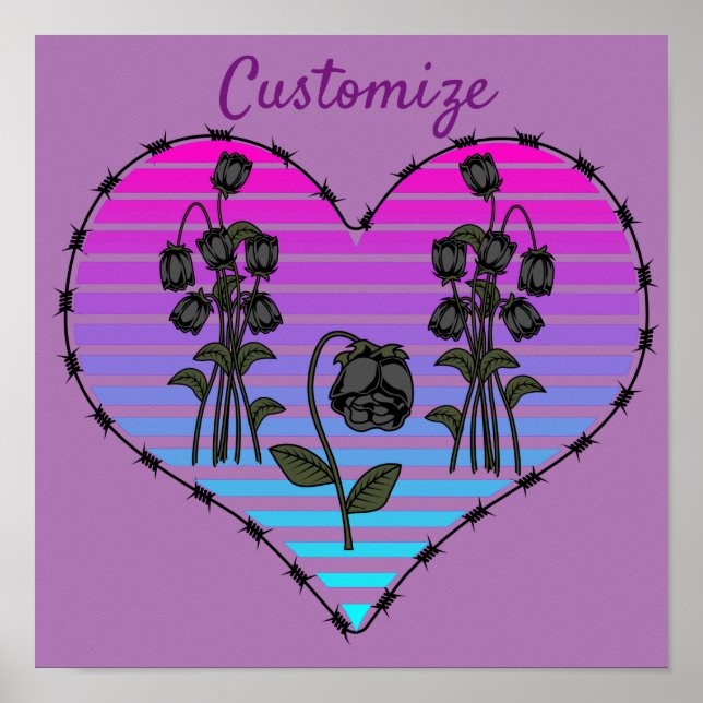 Poster Barbed Wire Heart (Devant)