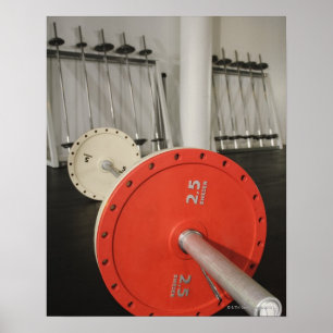 Poster Barbell en gym
