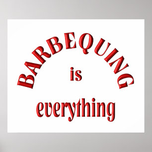 Poster Barbequing est tout