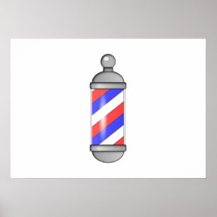 Poster Barber shop Pole