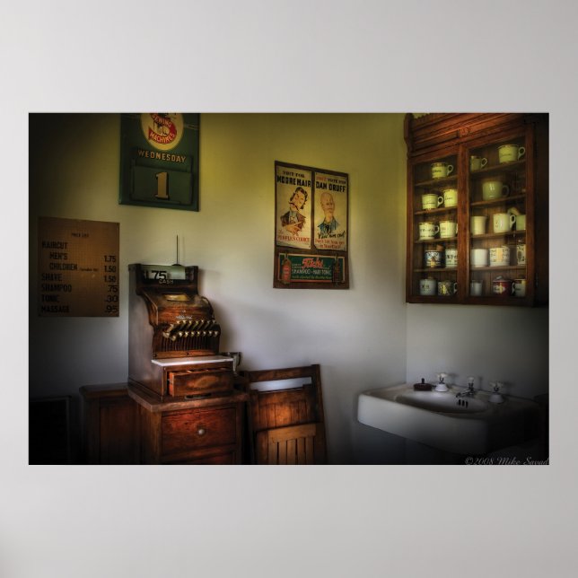 Poster Barbier - Registre de trésorerie (Devant)