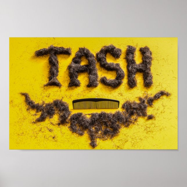 Poster Barbiers Symbole Tash fait de cheveux (Devant)