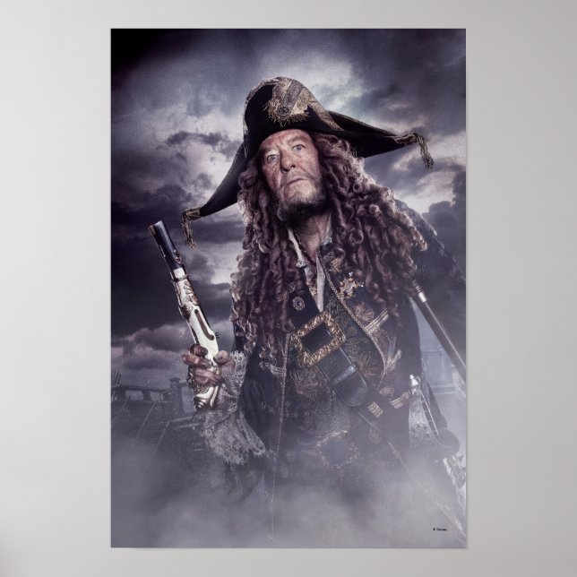 Poster Barbossa - Respect du commandement (Devant)