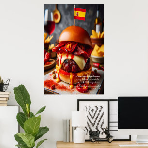 Poster Barcelona Bites : Champion Chorizo 24x36