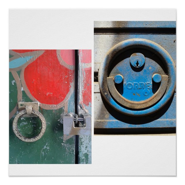 Poster Barcelona Door Knockers, No. 001 (Devant)