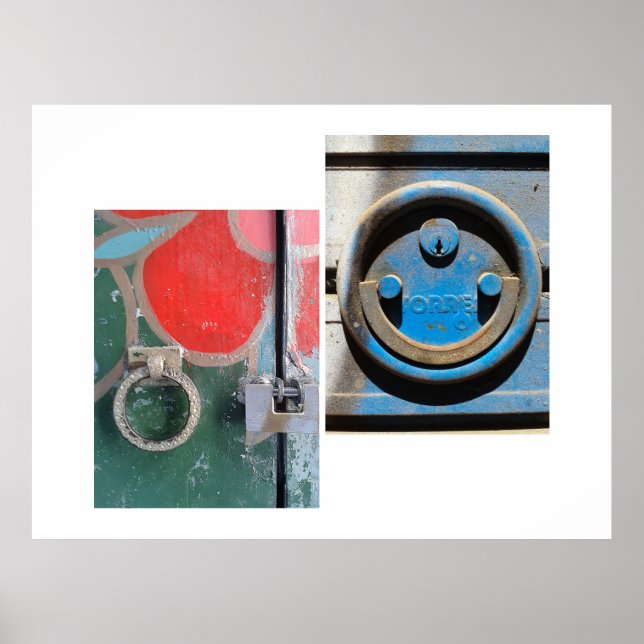 Poster Barcelona Door Knockers, No. 001 (Devant)