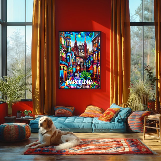 Poster Barcelona: La Ciudad de Gaudí. (Créateur téléchargé)