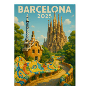 Poster Barcelone 2025 - Où les rêves prennent forme