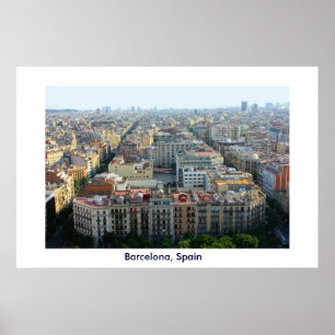 Poster Barcelone, Espagne