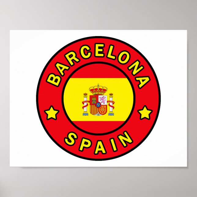 Poster Barcelone Espagne (Devant)