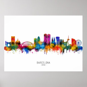 Poster Barcelone Espagne Toit-terrasse
