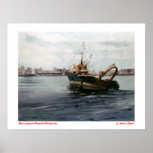 Poster Barco pesquero/Pesqueiro/Bateau de pêche