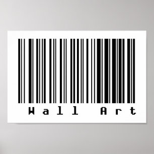 Poster Barcode Art - OEuvre murale