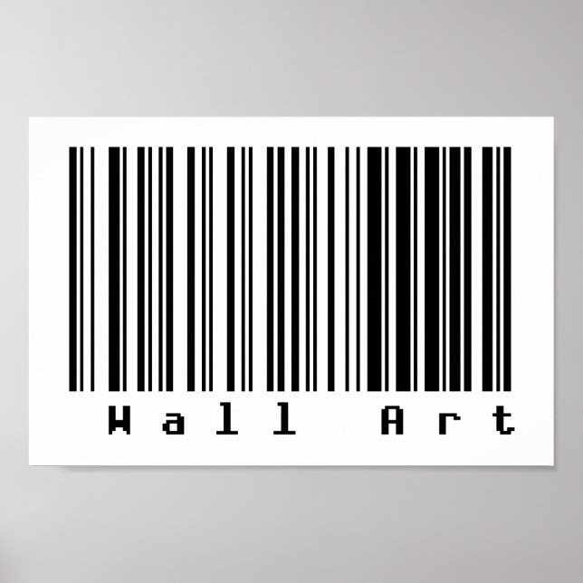 Poster Barcode Art - OEuvre murale (Devant)