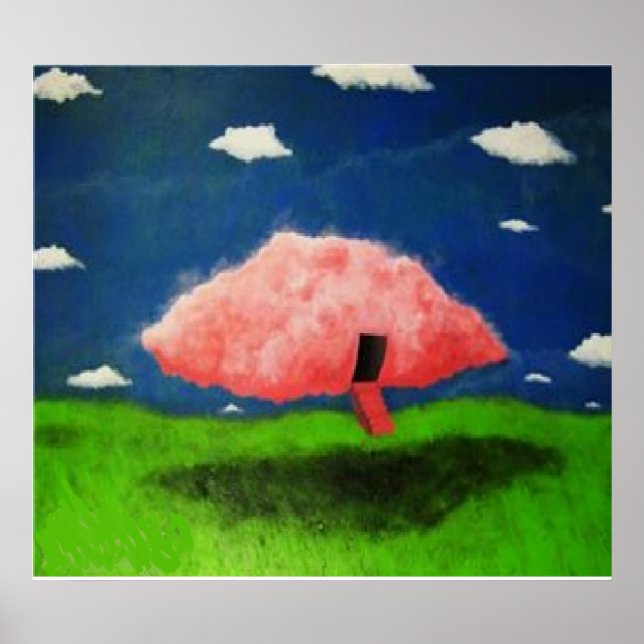 Poster BargasOeuvres Nuages roses Imprimer (Devant)