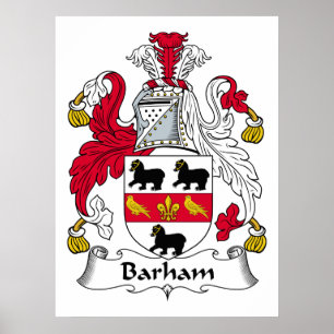 Poster Barham Family Crest